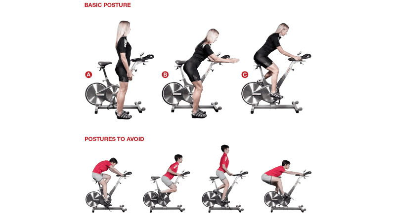 Stationary bike set up sale